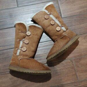 UGG 7 Baily Button Sherpa brown boots winter